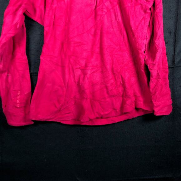 Under Armour Womens Sweater Pink 1/4 Zip Fleece Outdoors Lightweight Small - Picture 3 of 11